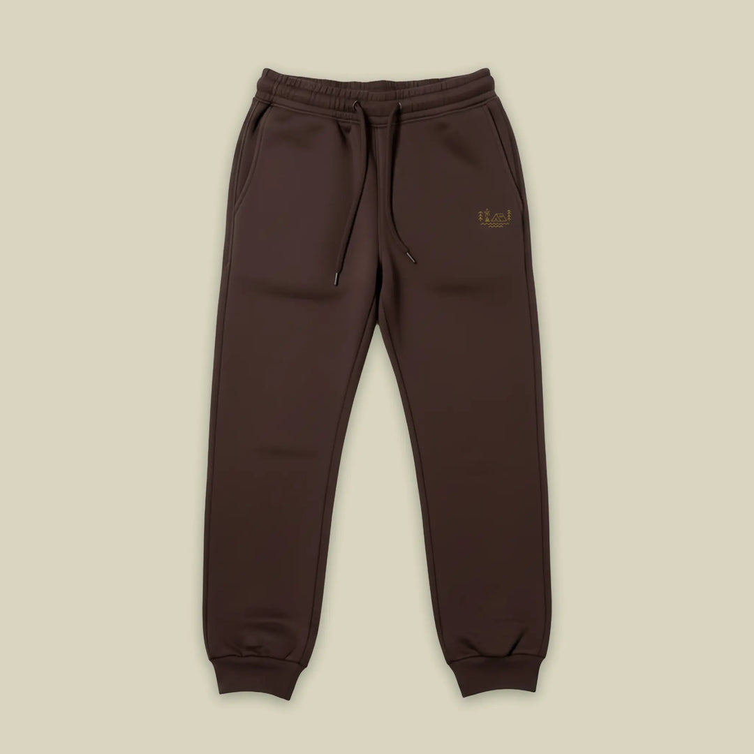 Spodnie El Clasico Wild Fish Stories - brązowe spodnie wędkarskie outdoor widok z przodu