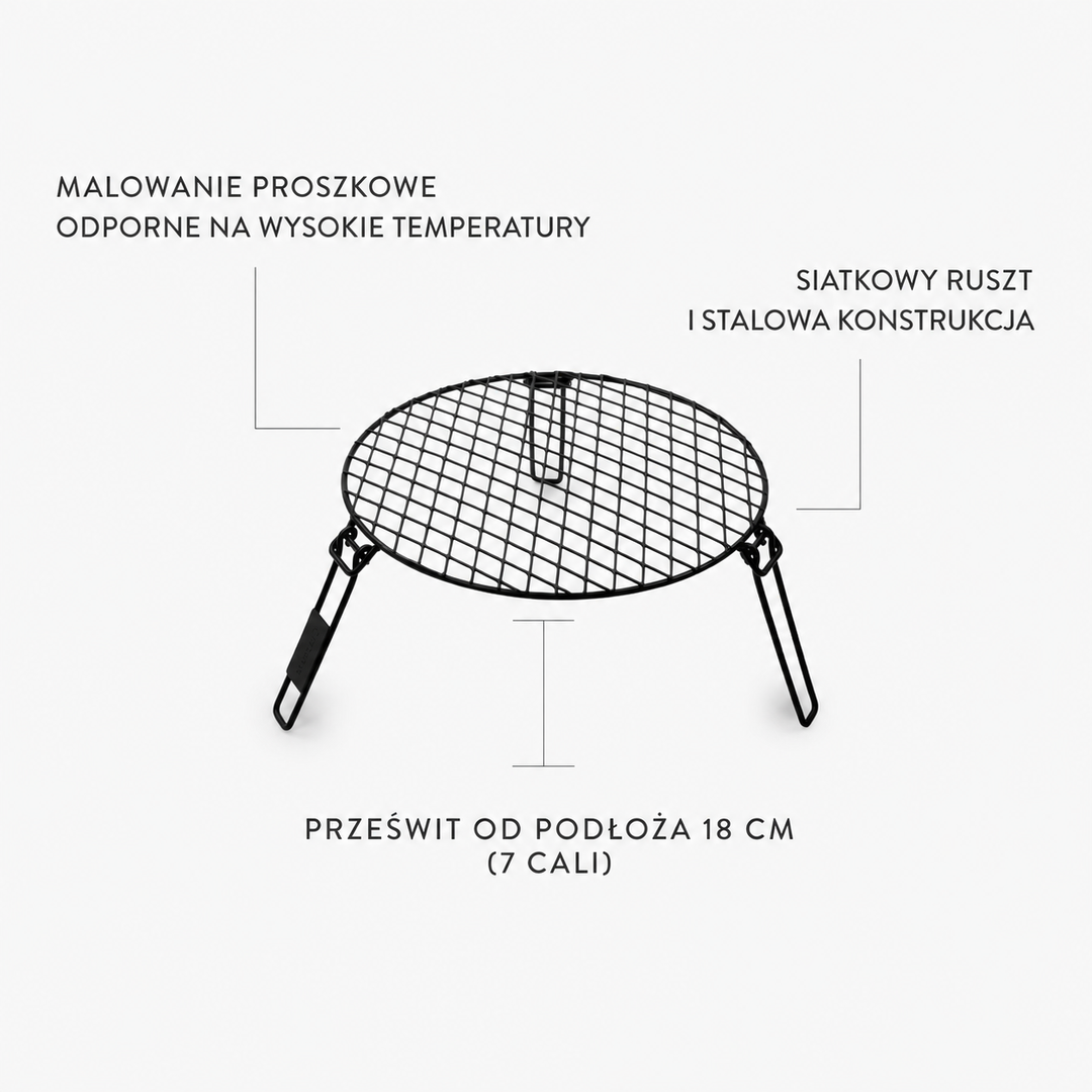 Barebones Fire Pit Grill Grate - Okrągły Ruszt do Ogniska