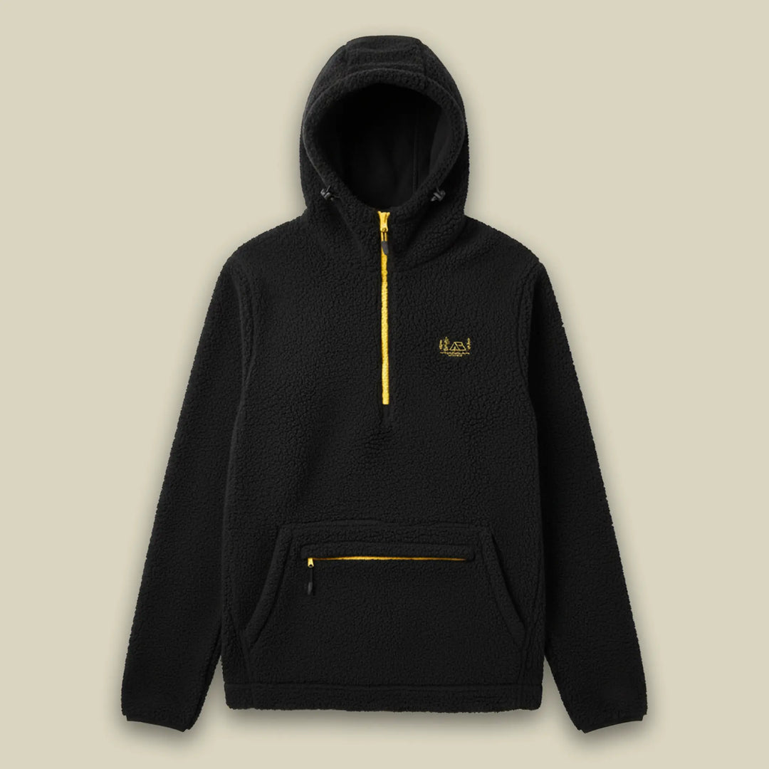 packshot of black bear fleece 