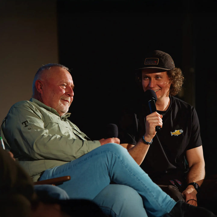 T-shirt Wild Fish Film Festiwal - Krzysiek W t-shircie Wild Fish Stories na scenie festiwalu